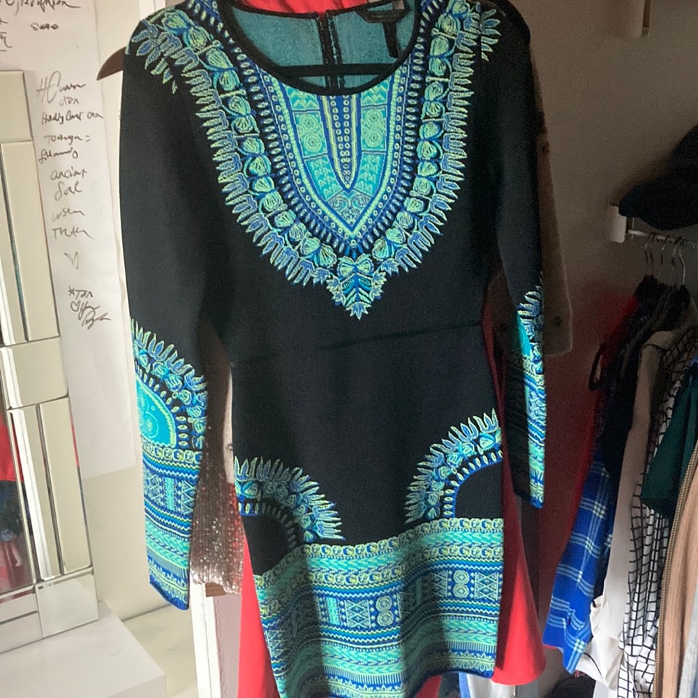BCBG Structured Long Sleeve Bodycon Dress